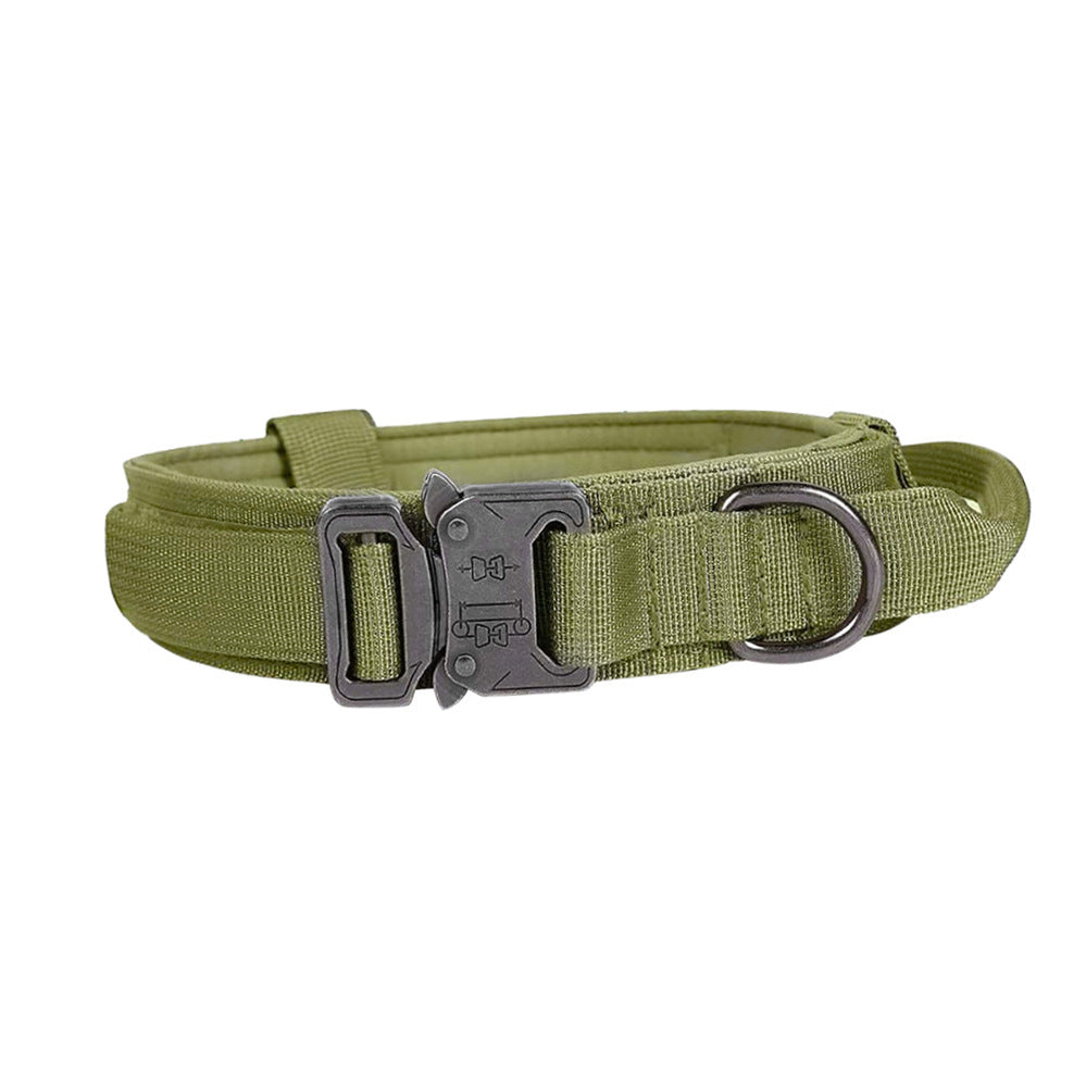 Taktiskt Hundhalsband & Koppel – Justerbart Militär-Nylon
