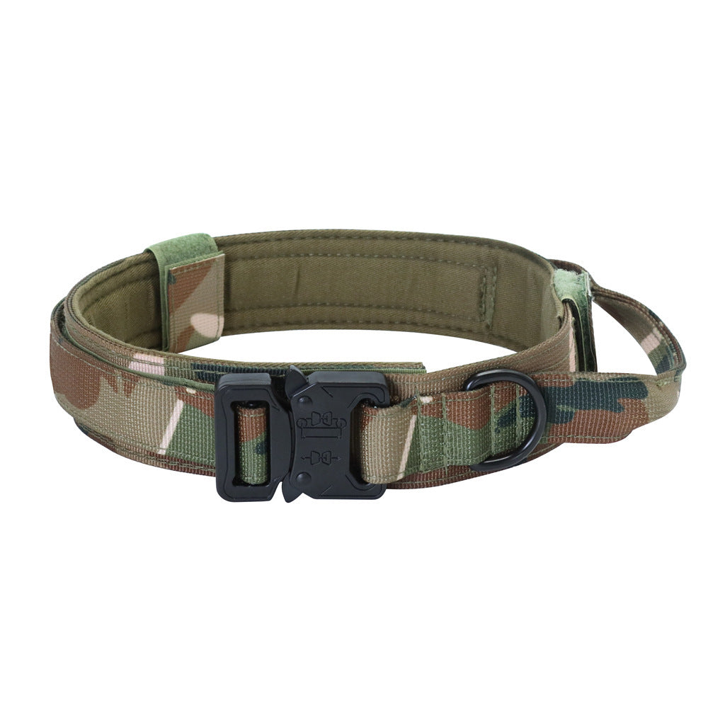 Taktiskt Hundhalsband & Koppel – Justerbart Militär-Nylon