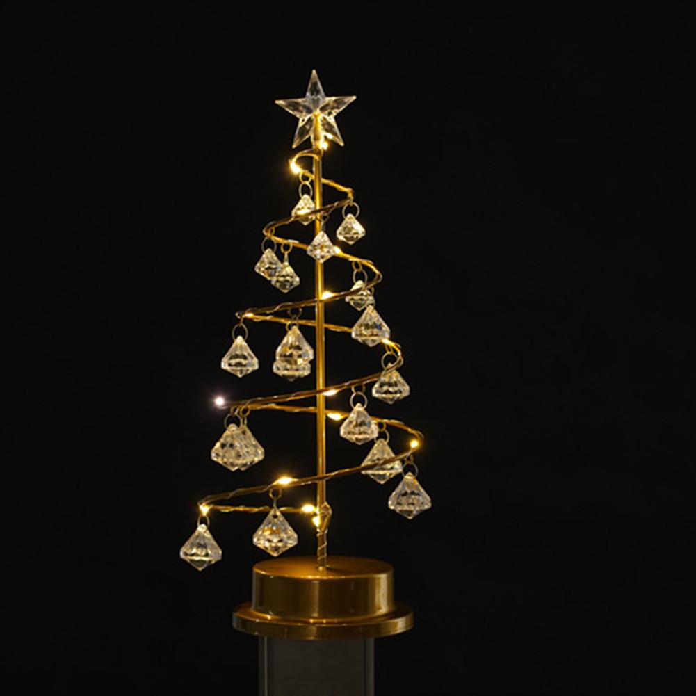 LED Julgranslampa med Kristall-look