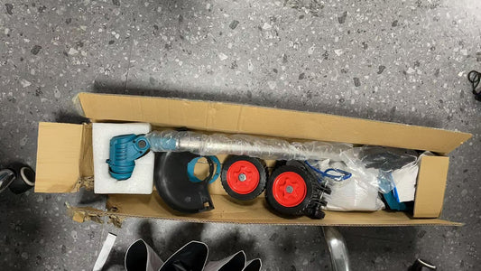 21V Elektrisk Grästrimmer med Hjul – Batteridriven & Sladdlös